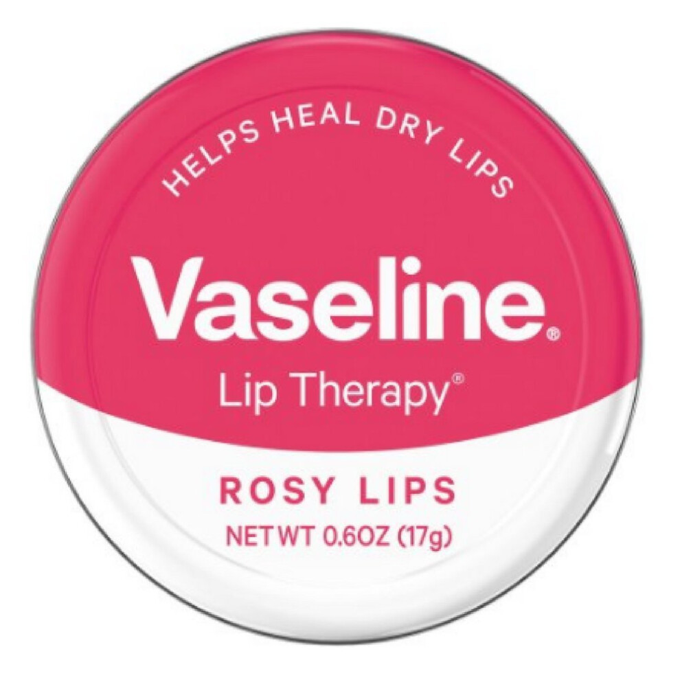 Vaseline Lip Therapy Lip Balm  Rosy Lips 0.6 oz (Pack of 9)