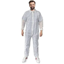 Einweg-Overall 66 Lang 25er Pack Weiß Erwachsene Industrie PPE Arbeitskleidung X-Large Unisex Polypropylen