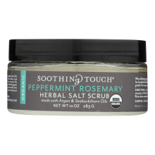 Kalmerende Touch Scrub Biologisch zout Kruidenpepermunt Rozemarijn 10 Ounce