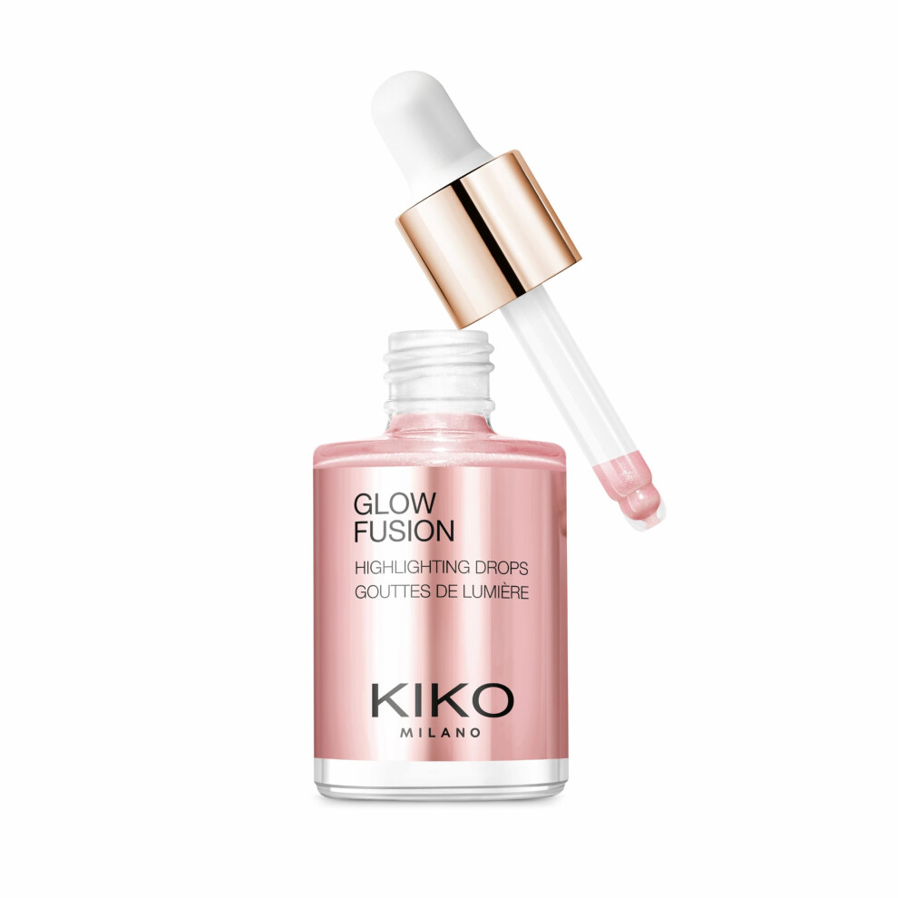 KIKO Milano Glow Fusion Highlighting Drops 01  Liquid Face Highlighter With A Metallic Finish