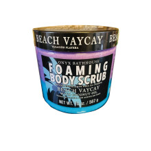 Onyx Bath House schuimende badscrub 20 Oz! Strandvakantie met kokosolie! Body Scrub exfolieert zachtjes en hydrateert de huid! Relax Hydraterend en v