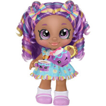 Kindi Kids Kirstea e set da t?. Bambola da bambino con vestiti intercambiabili e 11 accessori Shopkins per il tea party. Include tappetino da gio