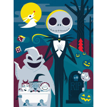 Ceaco - Disney - Tim Burton's The Nightmare Before Christmas - Tekenfilm - Legpuzzel - 300 stukjes
