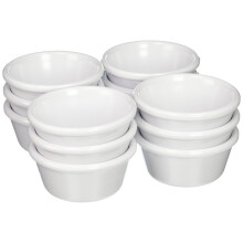 Plastikowy plastikowy sos w klasie komercyjnej Winco kubek sosu gladki 6 uncji (12 paczek)