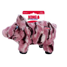 Low Stuff Stripes Plush Dog Toy for All Sized Dog Breeds (Pig)