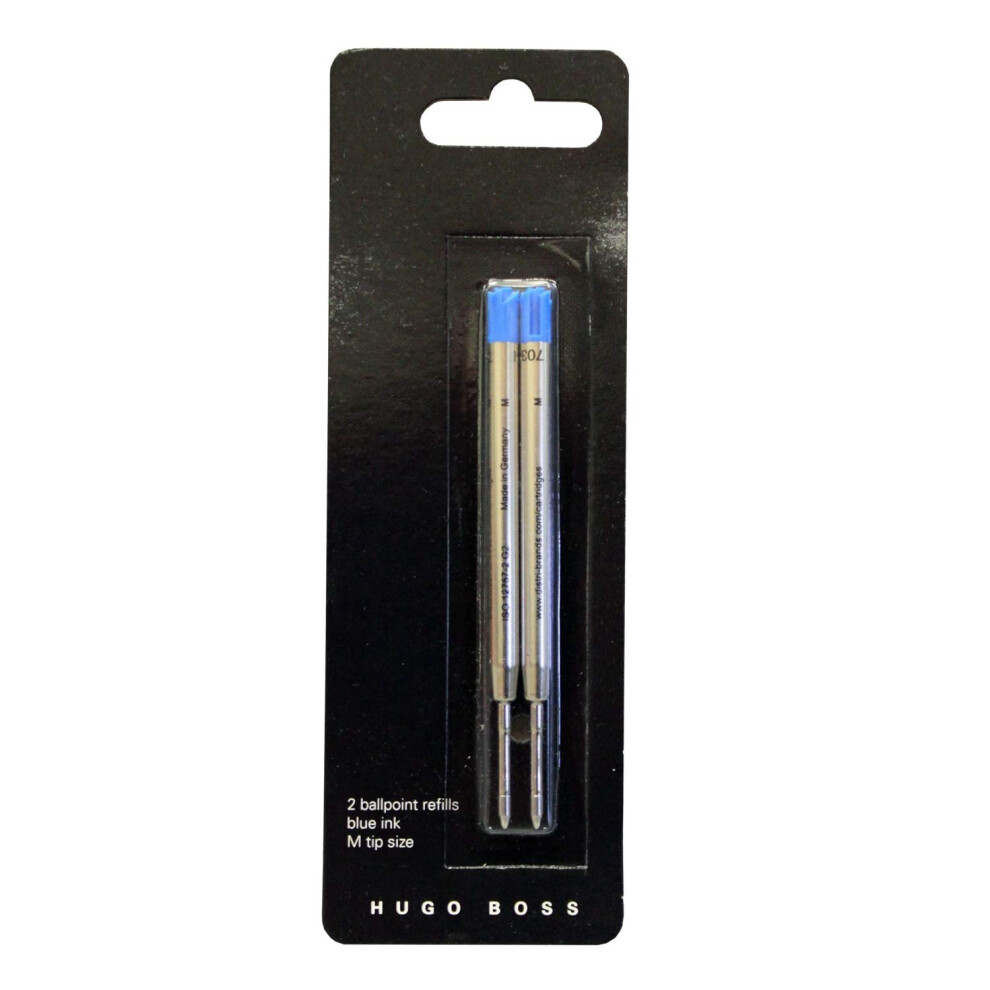 Ball Pen Refill Medium Nib Blue, Pack of 2,HPR741BM