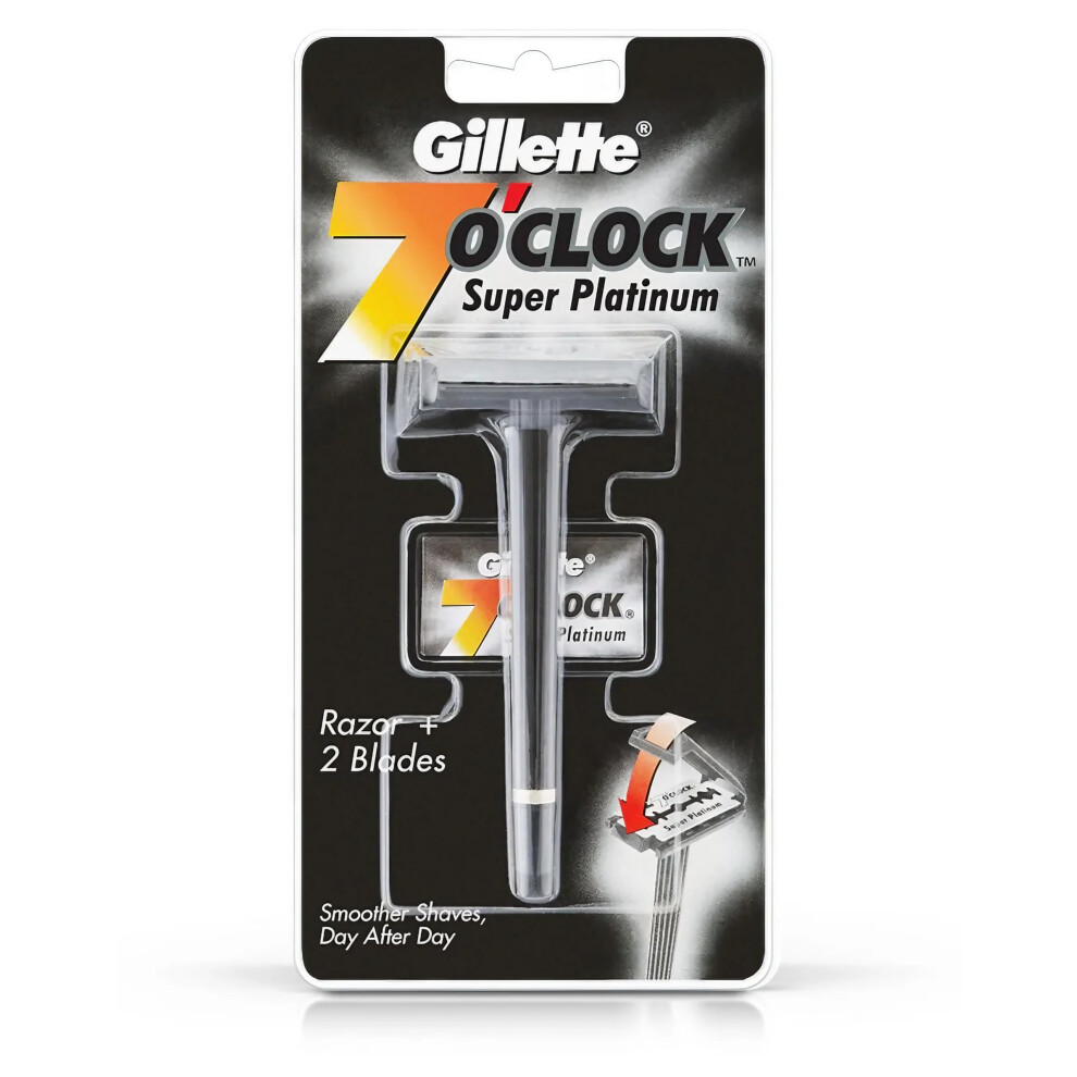 Gillette 7 o' Clock Super Platinum Razor