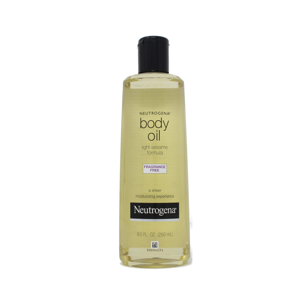 Neutrogena Fragrance-Free Lightweight Body Oil for Dry Skin  Fragrance Free  8.5 Fl Oz