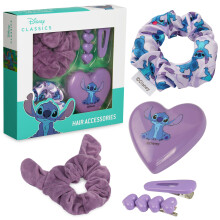 Stitch Hair Clips & Hair Accessories for Girls Teens with Folding Brush, Dress Up Beauty Set Stocking Fillers Stitch Gifts for Girls