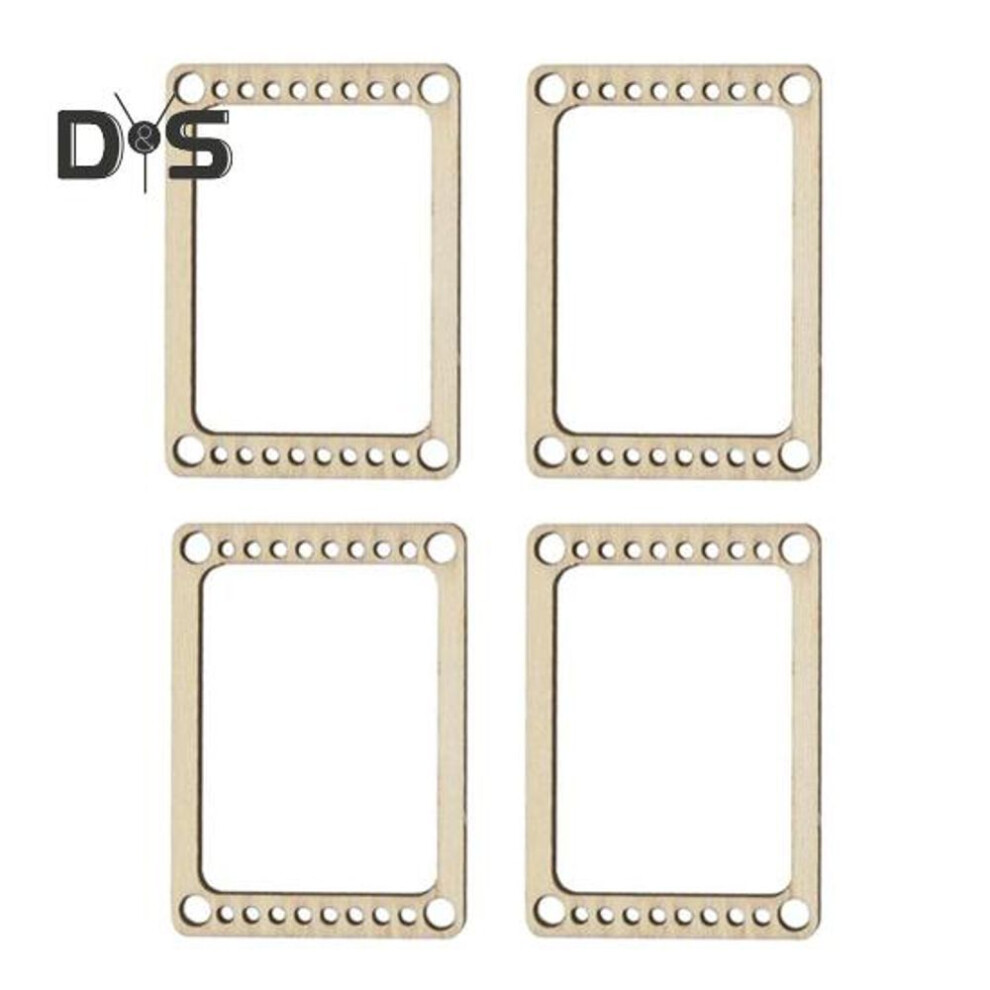 4 Pcs Mini Weaving Loom Hand Weaving Board Adults Kids Knitting Loom Wood Frame Loom For Knitting Coaster Tapestry