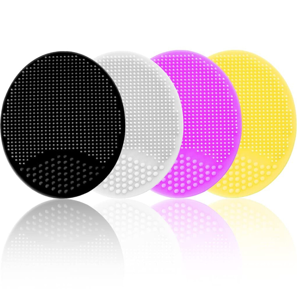 Mr Lion Face Scrubber Facial Exfoliator Face Scrub Brush Soft Face Brush Silicone Facial Cleansing Brush Face Exfoliator Blackhead Acne Pore Pad Cradle C