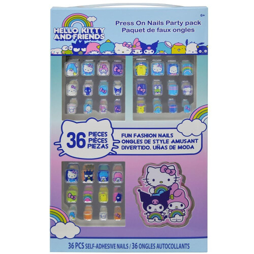 Hello Kitty Hello Kitty and Friends 36 Press-On Nail Party Pack
