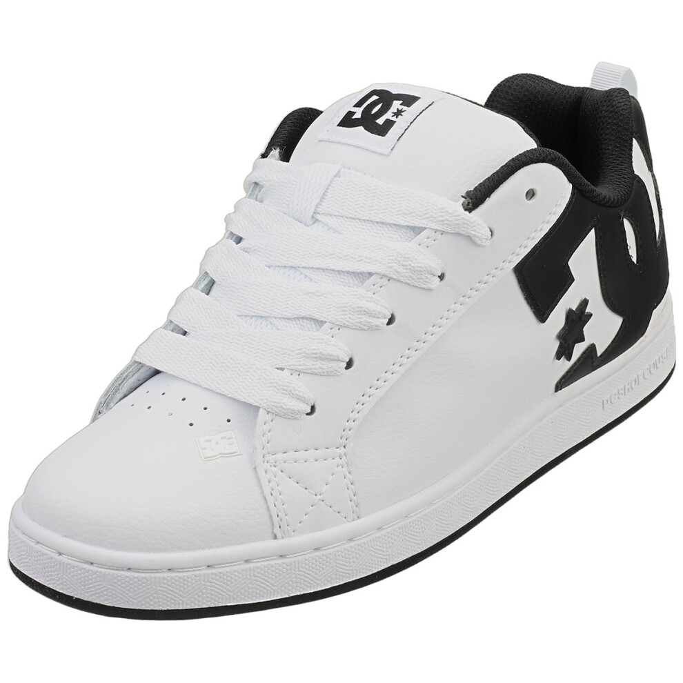(6) DC Shoes Court Graffik Womens Skate Trainers in White Black