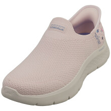 (5) Skechers Slip-ins Go Walk Flex Womens Slip On Trainers in Light Pink