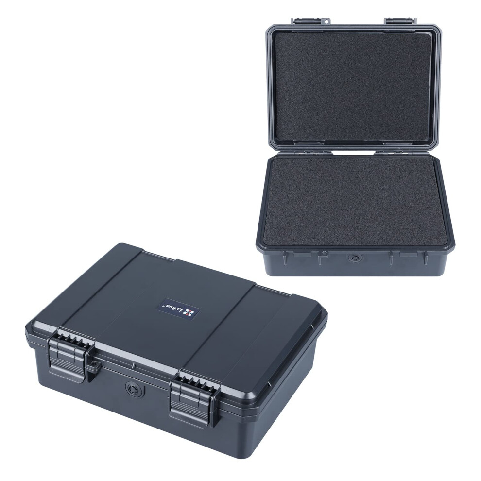 HC-2120 Mini Hard Case Dry Box with Foam Insert, Interior Size 21.1X15.1X6.9 cm, IP66 Splash-Proof, Suitable for Cellphones, Tools, Small Devices and