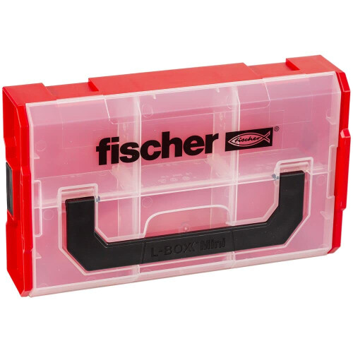Fischer 533069 Briefcase, Red, FIXTAINER Vide