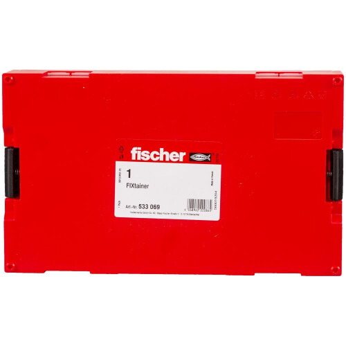 Fischer 533069 Briefcase, Red, FIXTAINER Vide 2