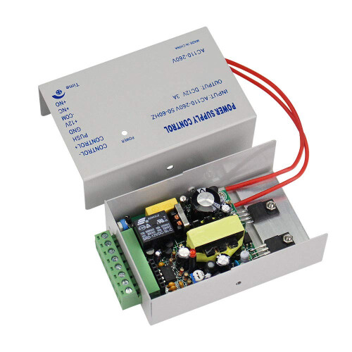 Access Control Power Supply Power Switch DC12V/3A AC 110~260V for All Types Access Control System Door Lock with Time Delay 1