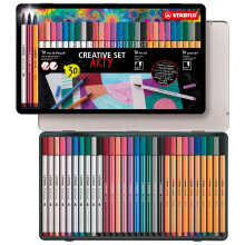 Coffret di pennarelli - STABILO - ARTY - Pen 68 - Pennello Pen 68 - Point 88 - Multicolore