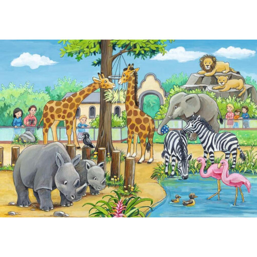Ravensburger Puslespil 2x24 Velkommen til Zoo 2