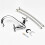 NES Home Desla Modern Cross Head Bathroom Chrome Basin Sink Mono Mixer 4