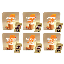 Caramel Latte x12 Instant Coffee Sachets (Pack of 6, Total 72 Sachets)