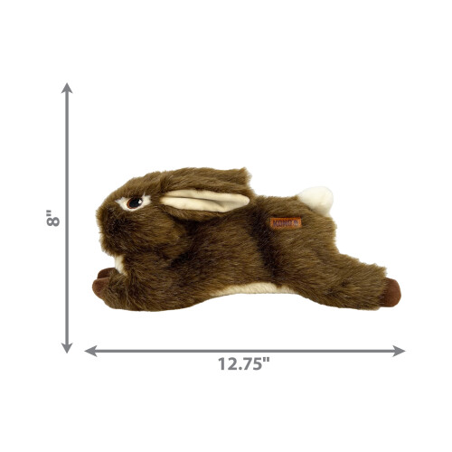 KONG Wild Low Stuff Creatures with Minimal Stuffing for Dogs (Rabbit) 2