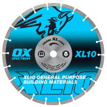 OX Trade XL-10 Segmented Diamond Blade - General Purpose - 300/20mm, Blue / Silver
