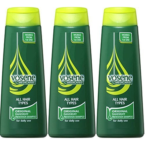 Vosene Medicated Original Dandruff Prevention Shampoo 200ml x 3 Packs