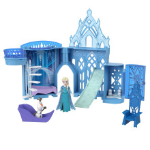 Disney Frozen Toys, Elsa Stackable Castle Doll House Playset with Small Doll and 8 Pieces, Inspired by the Disney Frozen Movies, Kids Travel Toys and