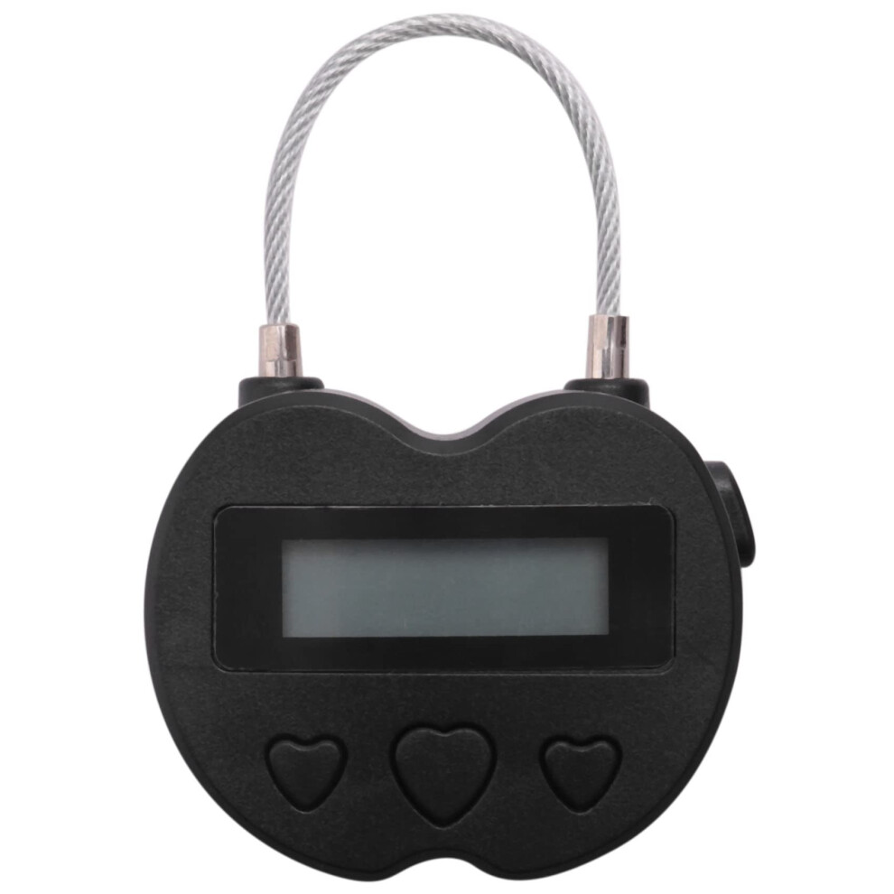 Smart Time Lock Time Lock Usb Rechargeable Temporary Timer Padlock Travel Electronic Timer Black 4894923005466