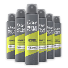 Men+Care DMC Deodorant Spray for Men Sport Active+Fresh, 6 x 250 ml