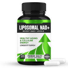 Liposomal NAD+ Supplement 500 mg, with TMG 250 mg, Boost NAD+ High Absorption for Cellular Energy and Age Resist-120 Capsules