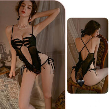 (black, One Size) Women Sexy Bodysuit Lace Sexy Lingerie Mesh Nightgown See Through Pajamas Underwear Set Sexy Womens Costumes Lingeries Sexy Hot