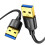 Ugreen USB-A (männlich) auf USB-A (männlich) 3.2 Gen 1, 1 m - Schwarz 1