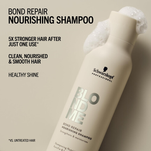 Schwarzkopf BLONDME BOND REPAIR nahrhaftes Shampoo 300 ml 2