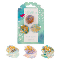 Mad Beauty Disney De Kleine Zeemeermin Ariel Haarclips 3-Pack | Iriserende Schelpen