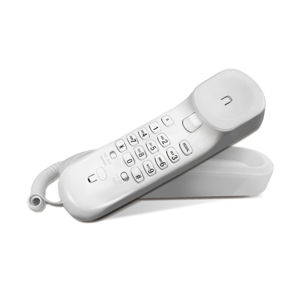 Vtech Cd1100 Trimstyle Corded Home Phone.no Ac Power Required,Landline Phone With Last Number Redial Key,Ringer Control,Receiver Volume Control,Recall