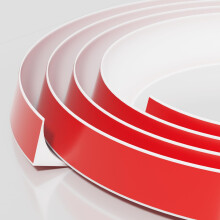 5 Meters (2015mm) Double-Sided Wide Self-Adhesive Silicone Quadrant Trim – Laminate Floor Beading,Skirting Board Cover,Flexible Moulding