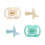 Tommee Tippee Ultra-light StayPut Dummy, One-Piece Silicone Design, 0-6m, 4 Pack 1