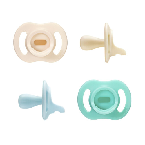 Tommee Tippee Ultra-light StayPut Dummy, One-Piece Silicone Design, 0-6m, 4 Pack