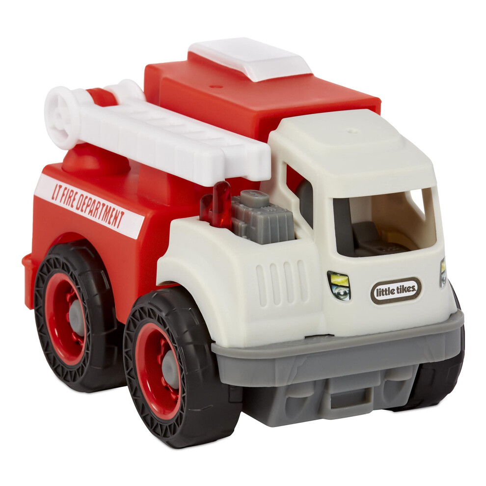 Dirt Diggers Mini - FIRE TRUCK - Tough Emergency Toy with Realistic Design - Durable Small Vehicle for Indoor & Outdoor Play - Easy to Hold --image-OPC-PH8MP66-NEW