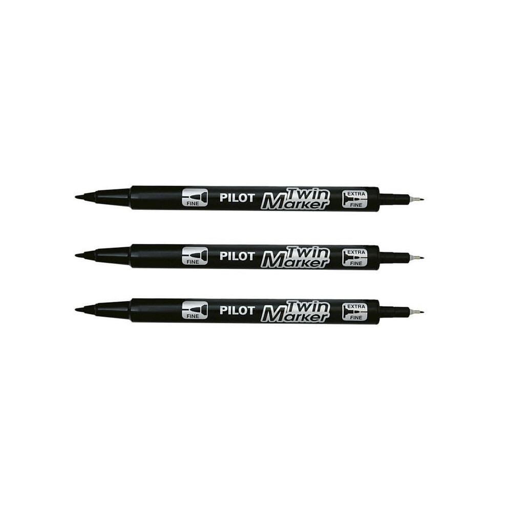 Twin CD DVD Marker Permanent Marker Pens Fine/Medium Black