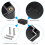 Project Box with Fixed Ear Therlan DIY IP65 Waterproof Junction Box ABS Universal Electronics Project Enclosure Black Project Boxes Dustproof Plastic 5
