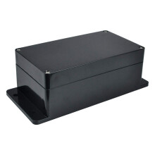 Project Box with Fixed Ear Therlan DIY IP65 Waterproof Junction Box ABS Universal Electronics Project Enclosure Black Project Boxes Dustproof Plastic