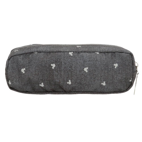 Disney Joumma Mickey Studs Pencil case Black 22x7x3cm Polyester, Black/White, Case 2