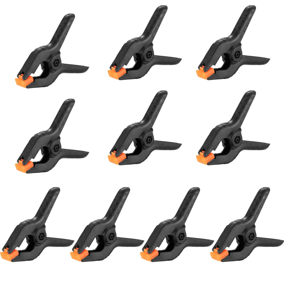 10 Pcs Spring Clamps, 3 Inch Heavy Duty Nylon Spring Clips, Woodworking Tension Clamps, Plastic Grip Spring Clips Clamps For Diy Projects, Photo 799513745668