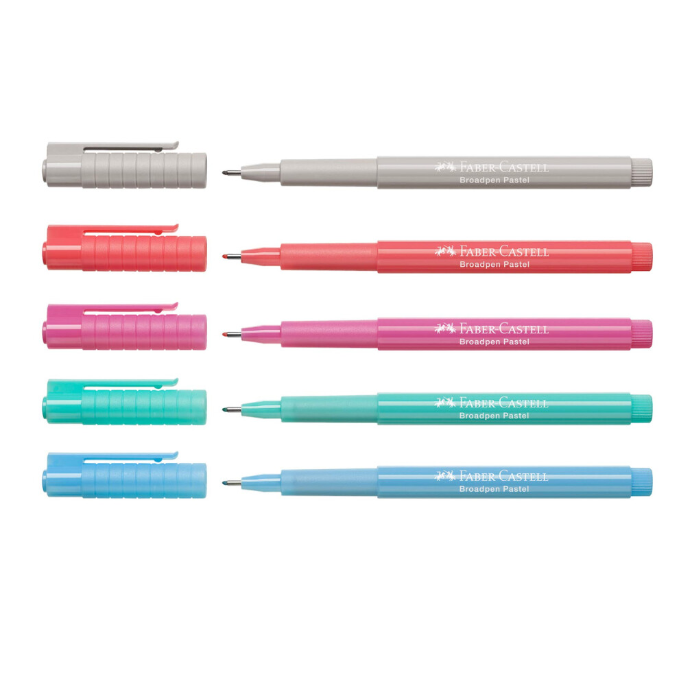 Broadpen Fineliner 0.8 mm, Pastel set, 1