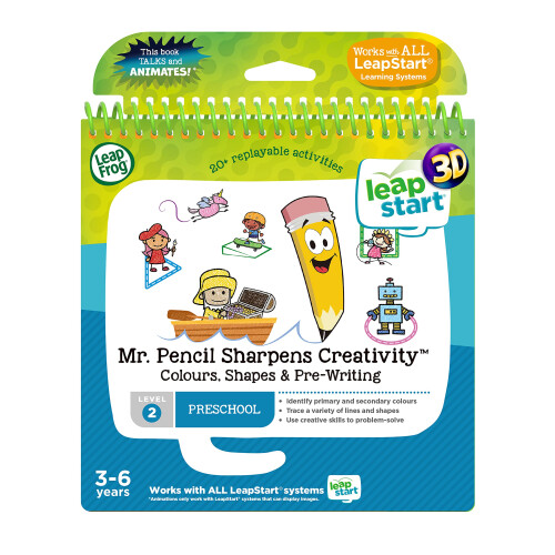 LeapFrog 462603 LeapStart Mr. Pencil Sharpens Creativity, Multi, 1.8 x 17.8 x 18.7 cm
