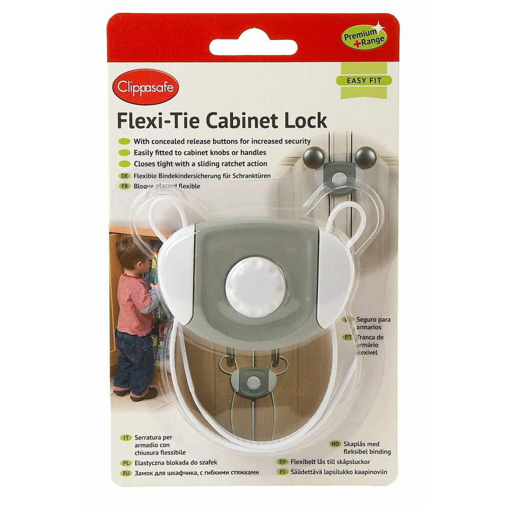 Flexi-Tie Cabinet Lock - New Clippasafe